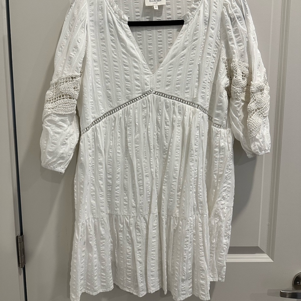 White Bohme boho dress, size M, worn once